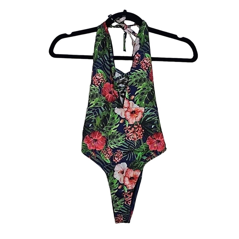 Fredericks of Hollywood Sunset Strap One Piece Swimsuit, Women's Small, NWT